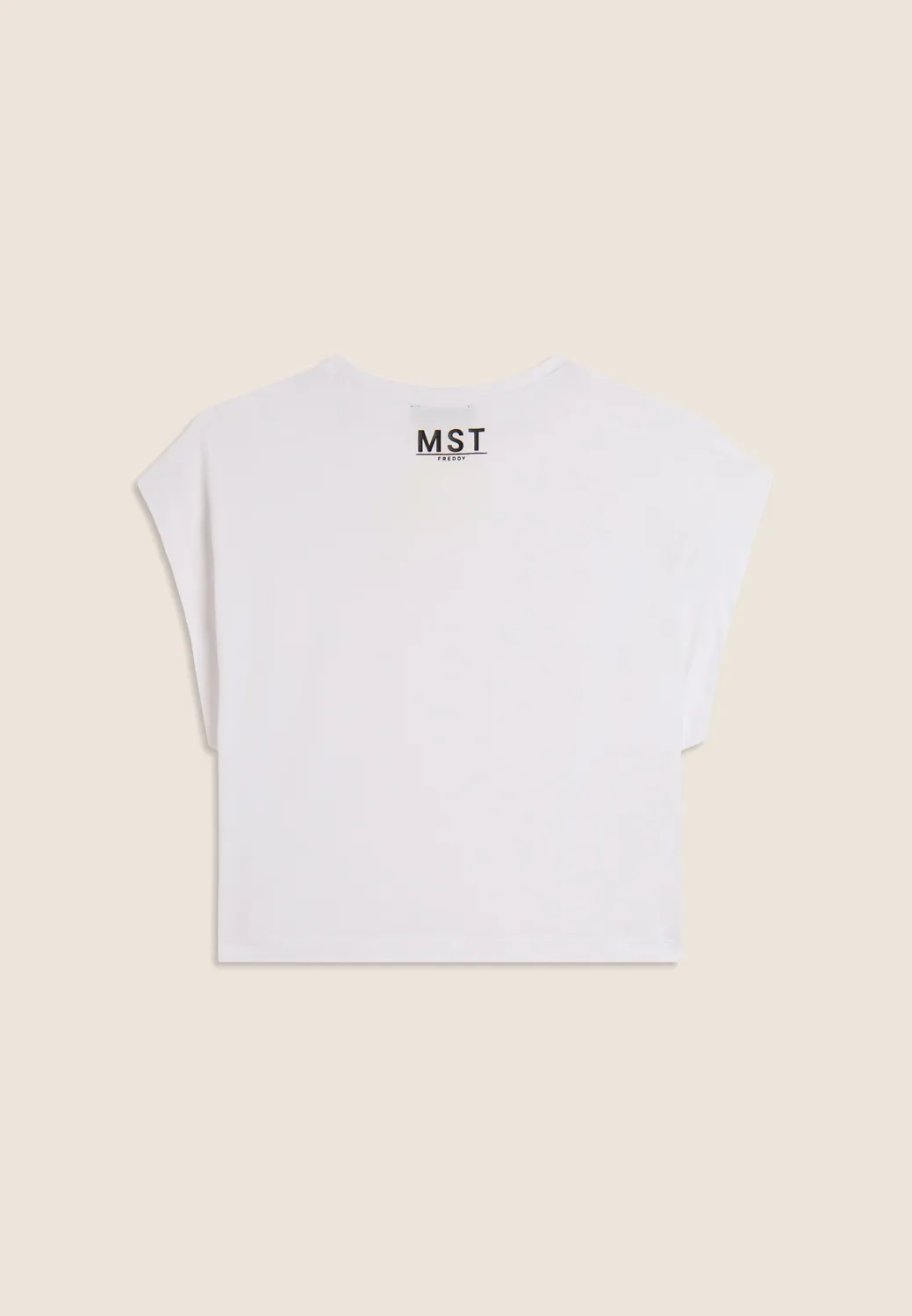 Freddy MST Cropped T-Shirt Baumwolle schwarz