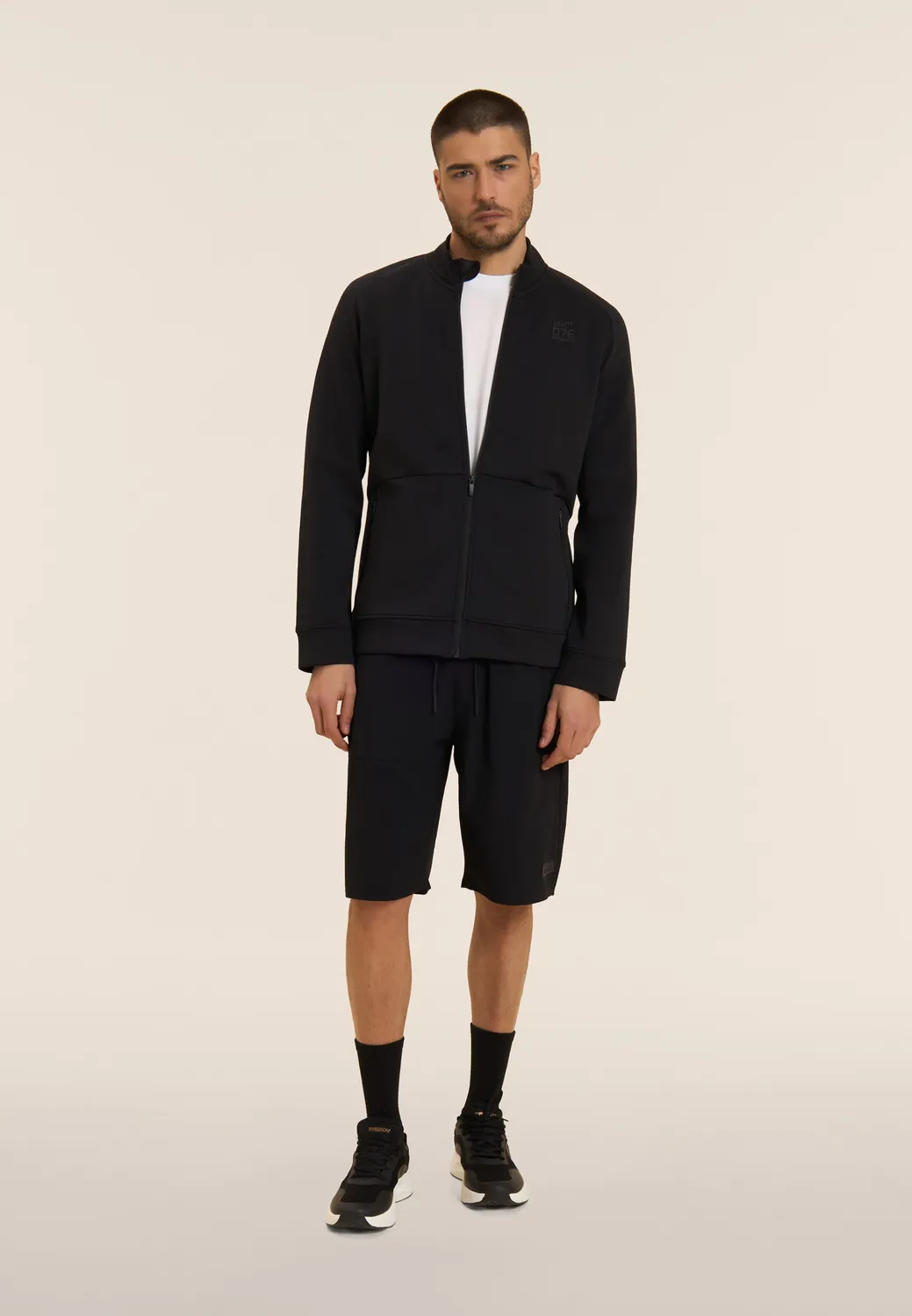 Freddy Regular Nylon Rip-Stop Bermuda Schwarz