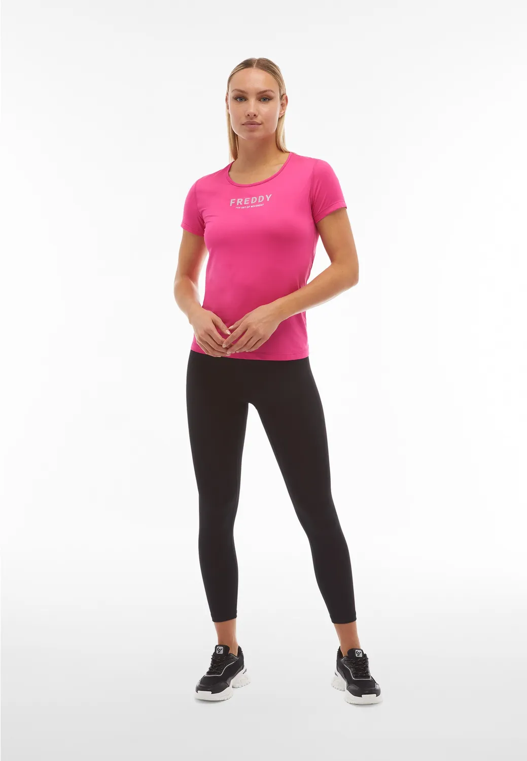 Freddy SuperFit 7/8 Sport-Leggings High Waist schwarz blickdicht