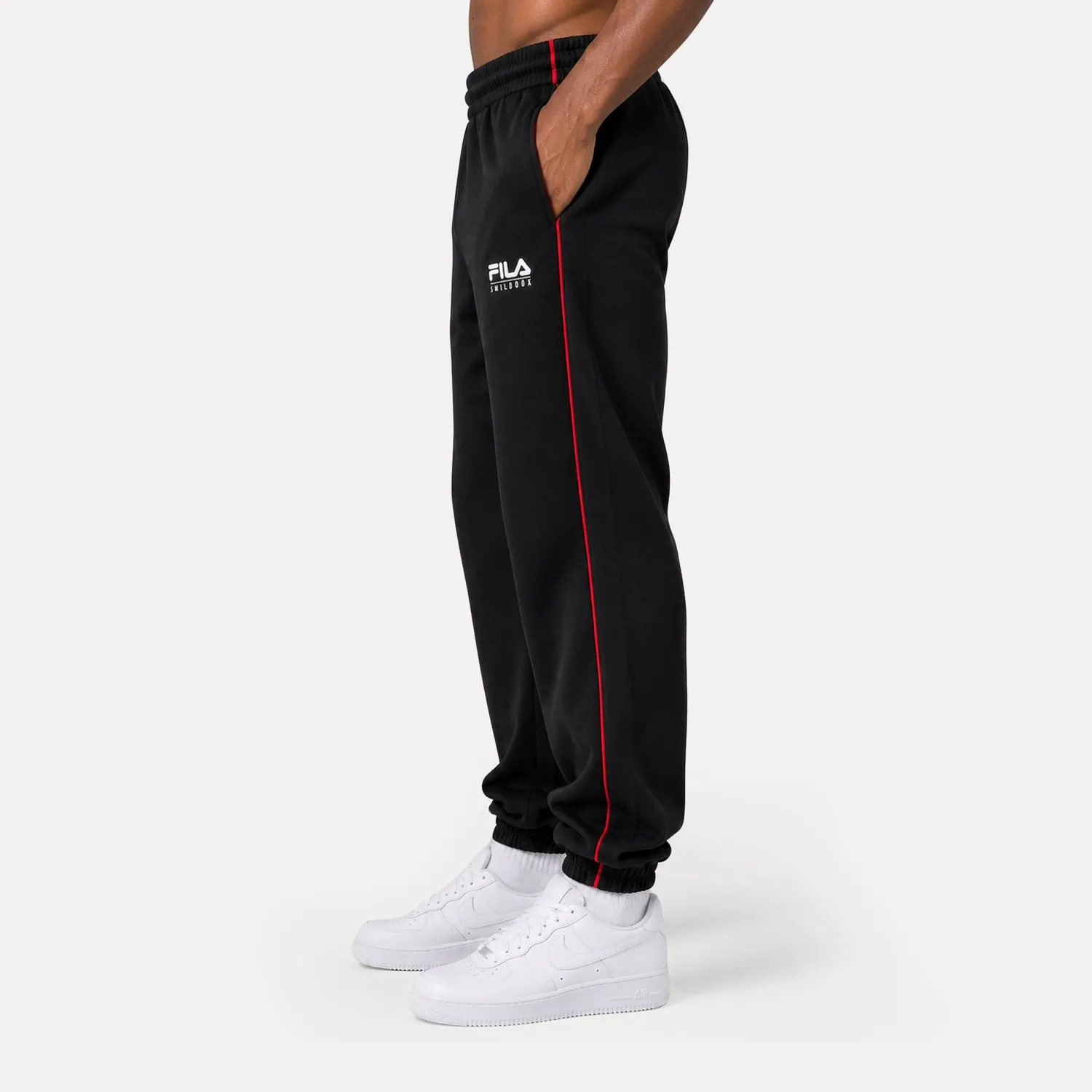 Smilodox x FILA Iseo Jogginghose Schwarz Regular Fit