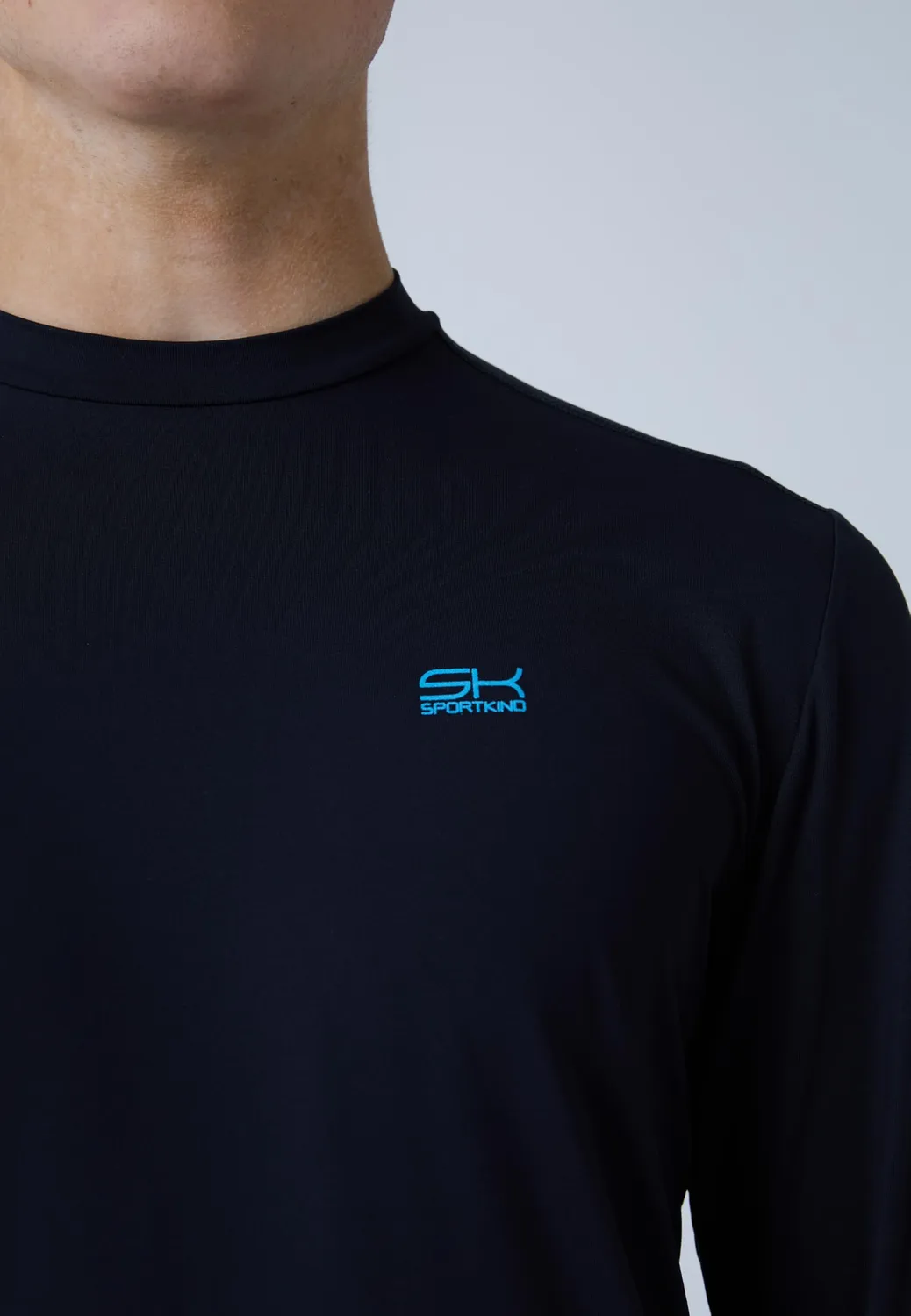 SPORTKIND Langarm Funktionsshirt Herren mit Daumenloch UV-Schutz