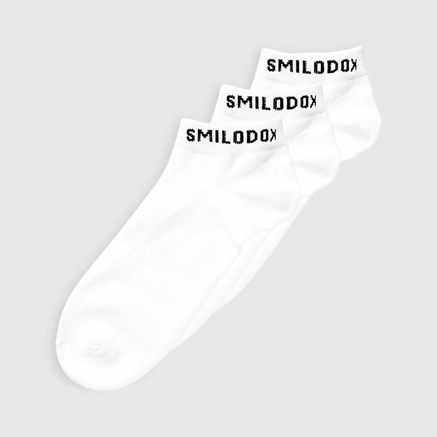 Smilodox Carnos Sneakersocken Weiß 3er Pack 39-42