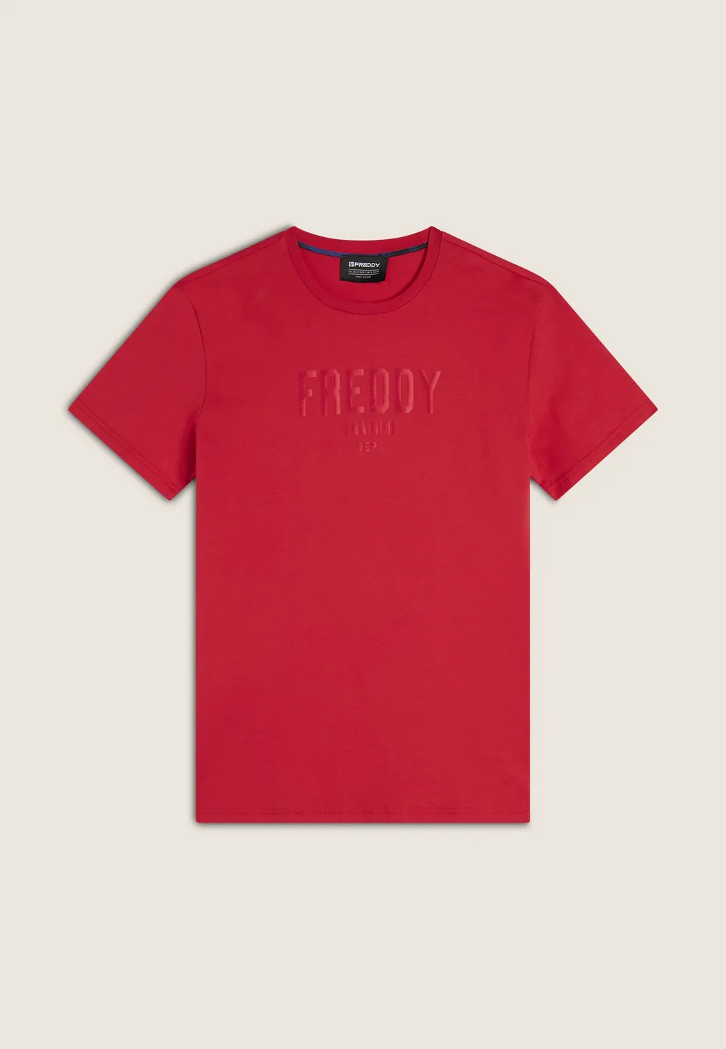 Freddy T-Shirt Baumwolle Training Print Rosa Regular Fit