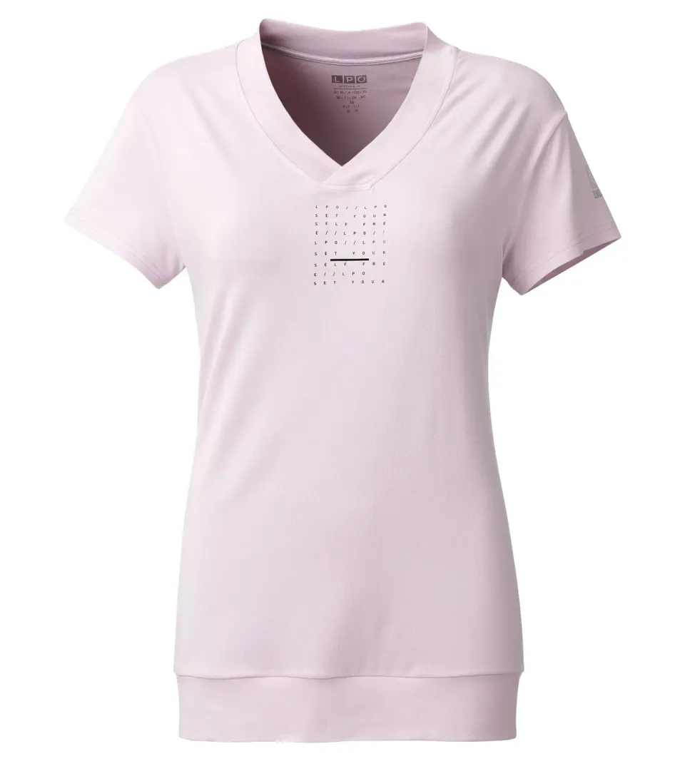LPO Silva Funktionsshirt rosa V-Ausschnitt