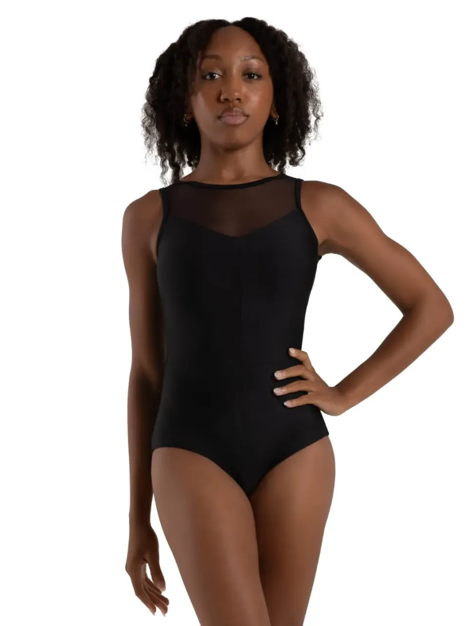 Capezio Coastal Bloom Yarrow Trikot Schwarz High-Neck