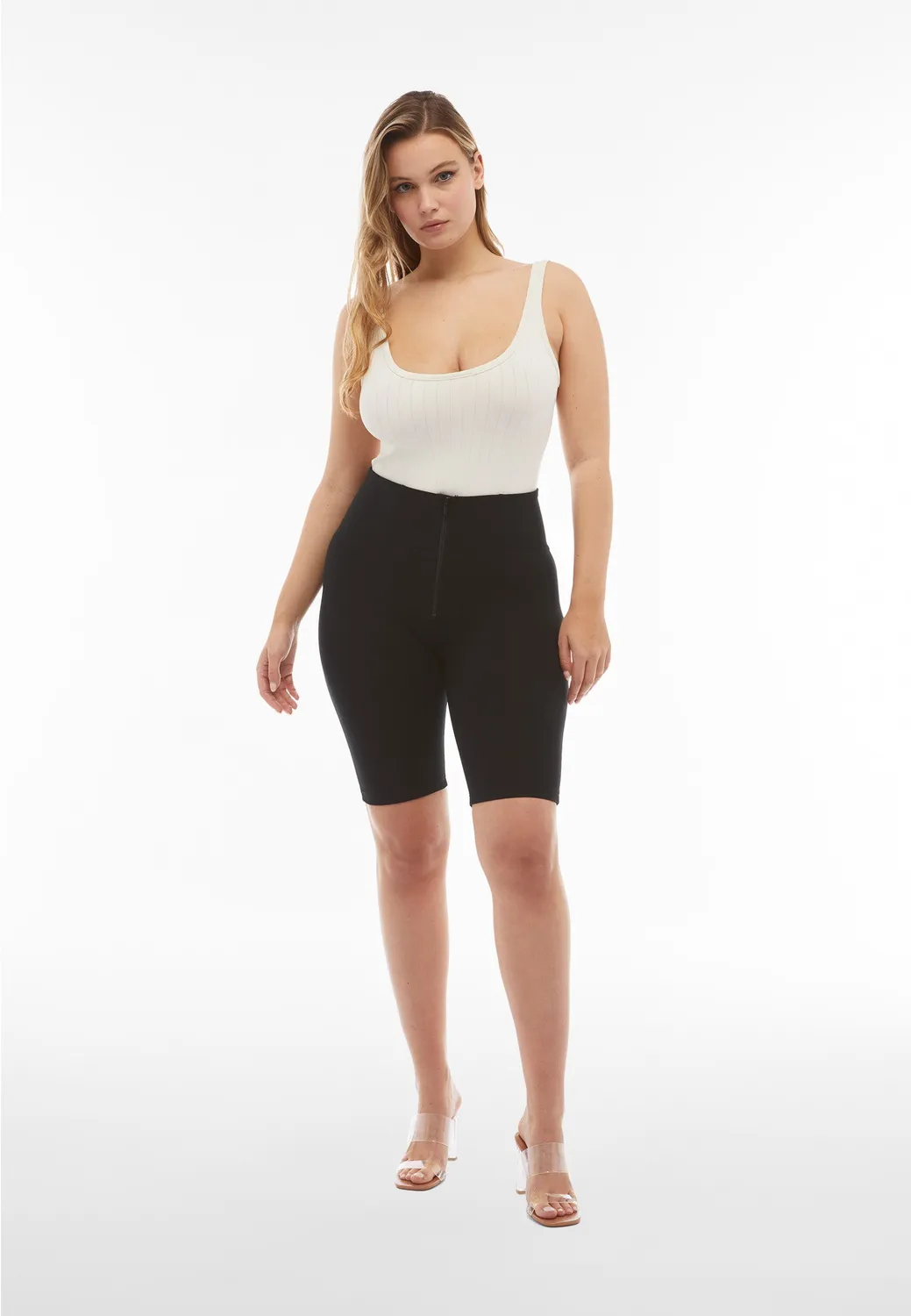 Freddy WR.UP Biker Shorts Damen High Waist Bio-Jersey Push-up