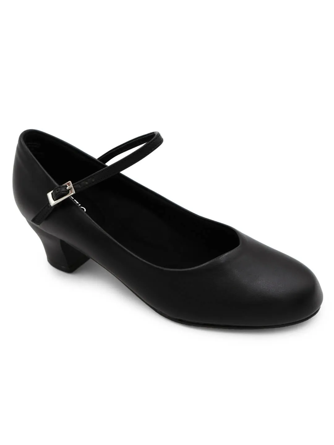 Capezio Cassie Jr. 831 Charakterschuh Schwarz 1,5 Zoll PU