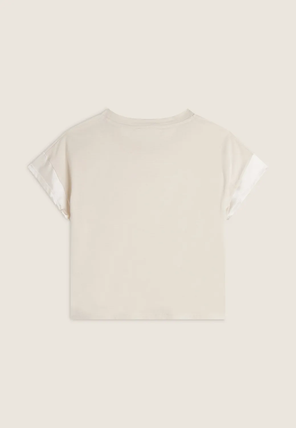 Freddy Cropped T-Shirt Dark Sapphire B109 Seidenärmel
