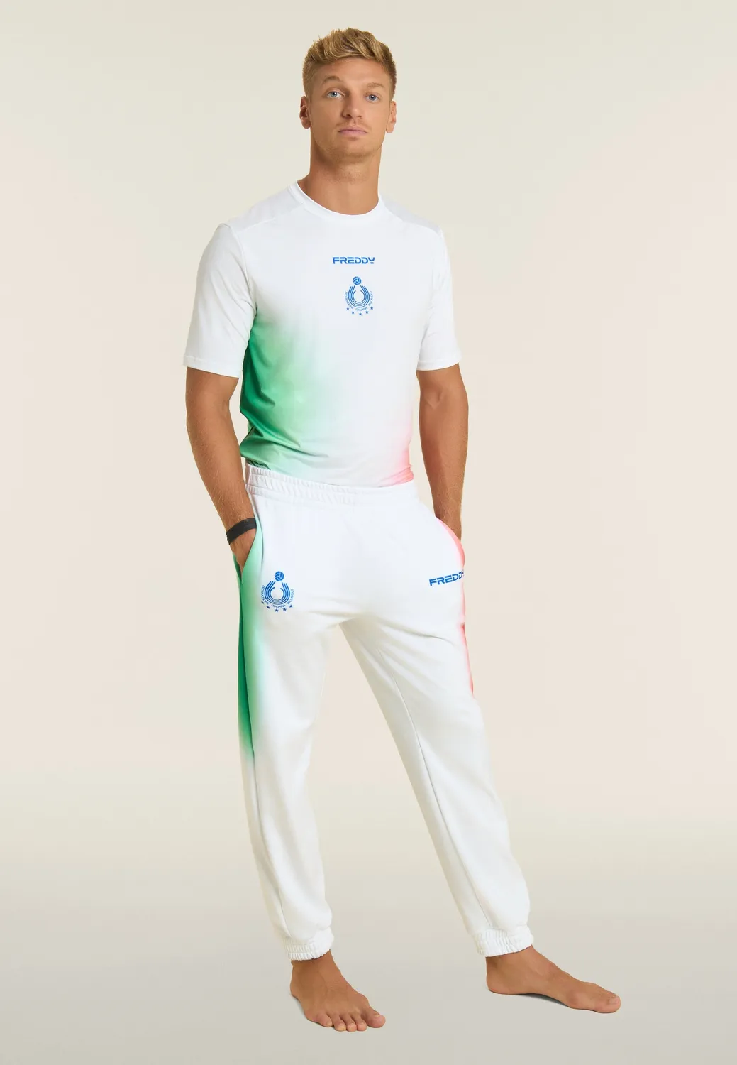 Freddy Italia Beach Volley Sporthose Herren Weiß 2025 UPF50+