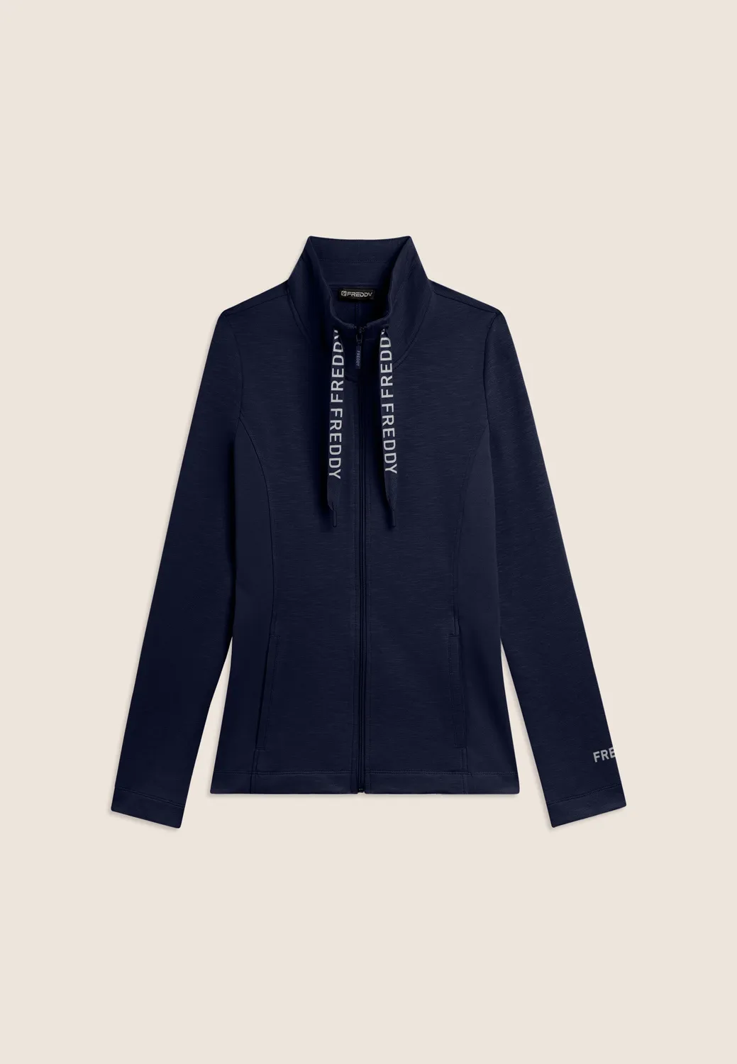 Freddy Fiammato Zip Hoodie Dunkelblau Slim