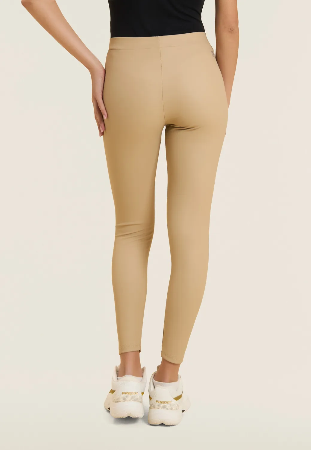 Freddy 7/8 Leggings coated Faded Denim Regular-Waist