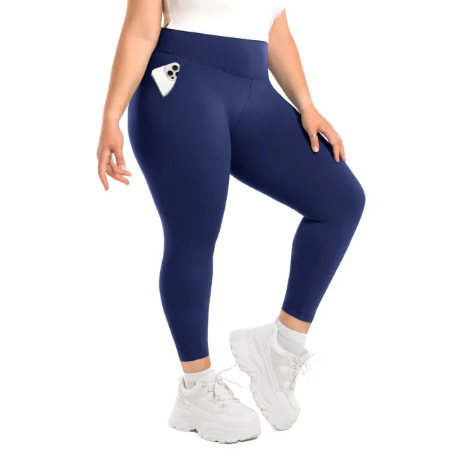 SINOPHANT High Waist Trainingsleggings schwarz blickdicht