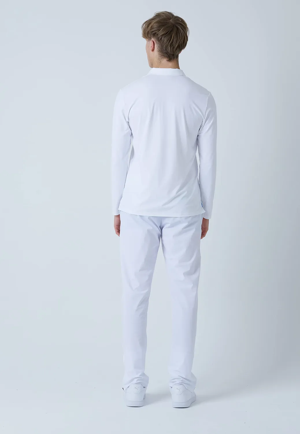 SPORTKIND Tennis Poloshirt Langarm Herren UPF 50+ Mikrofaser