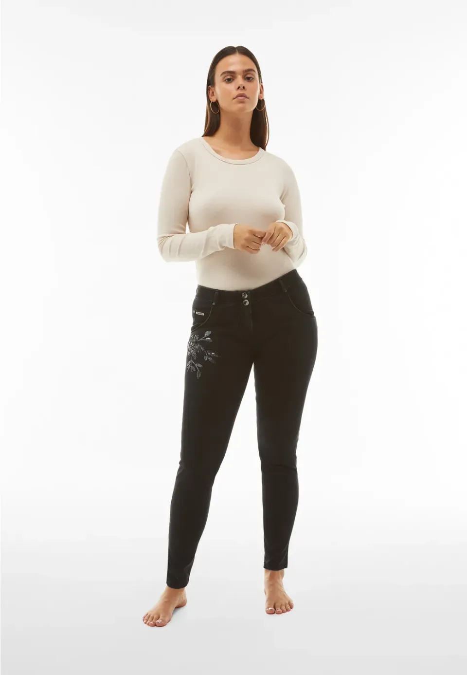 Freddy WR.UP Push-up Jeans J7N schwarz superskinny