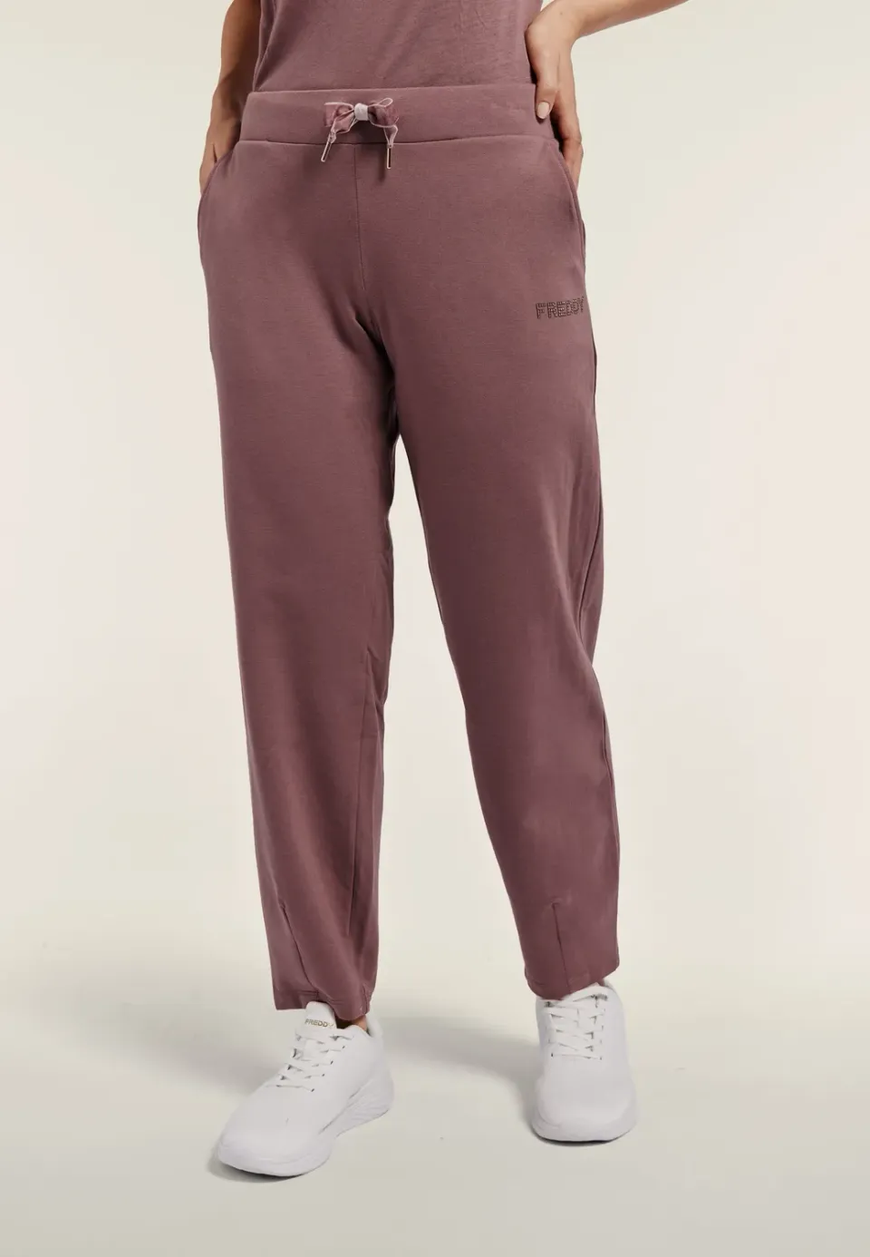 Freddy Damen Sporthose Carrot Fit Schwarz weich