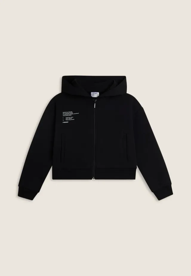 Freddy Kapuzen Sweatjacke Kinder Schwarz 4 Jahre Zip