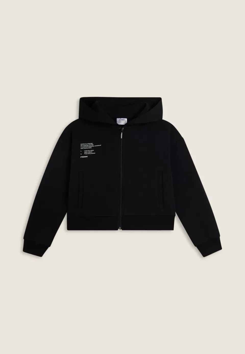 Freddy Kapuzen Sweatjacke Kinder Schwarz 4 Jahre Zip