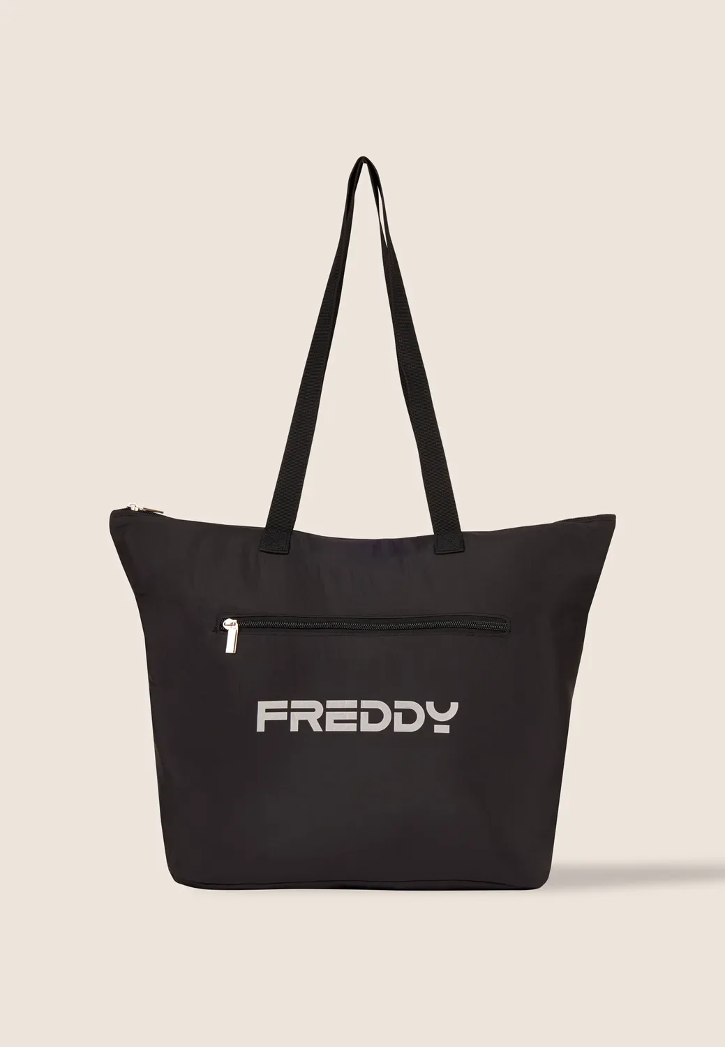 Freddy Shopper Tasche schwarz Nylon mit Zip