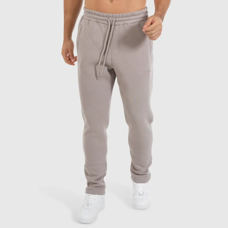 Smilodox Evra Jogginghose Herren Schwarz Slim Fit Reissverschluss