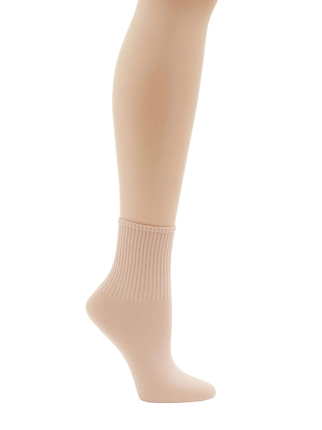 Capezio Class BG022C Tanzsocken Kinder Weiß Rippe Paar