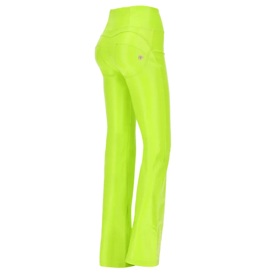 Freddy WR.UP Skinny Hose Lime Similpelle Kroko High-Waist