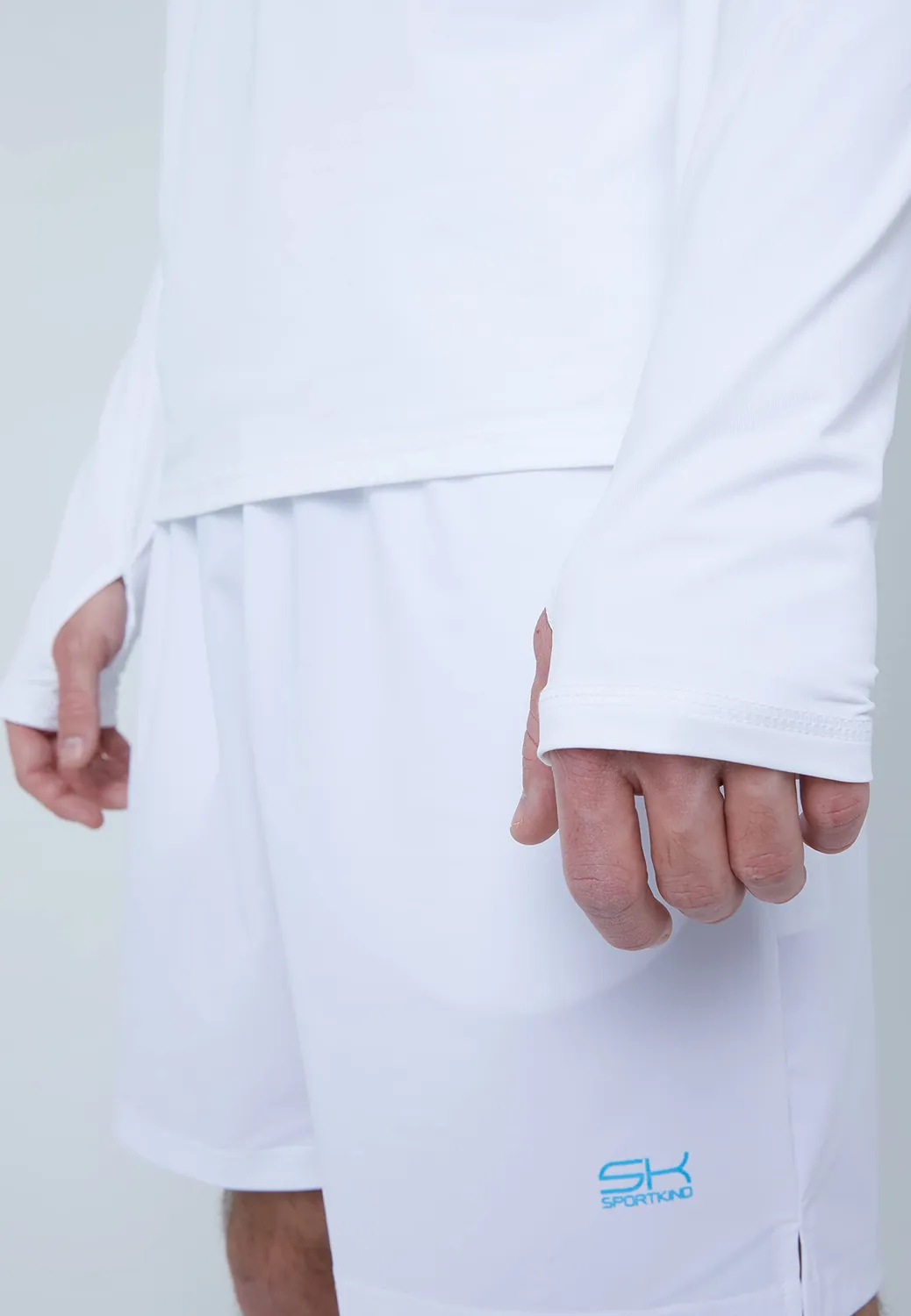 SPORTKIND Langarm Funktionsshirt Herren mit Daumenloch UV-Schutz