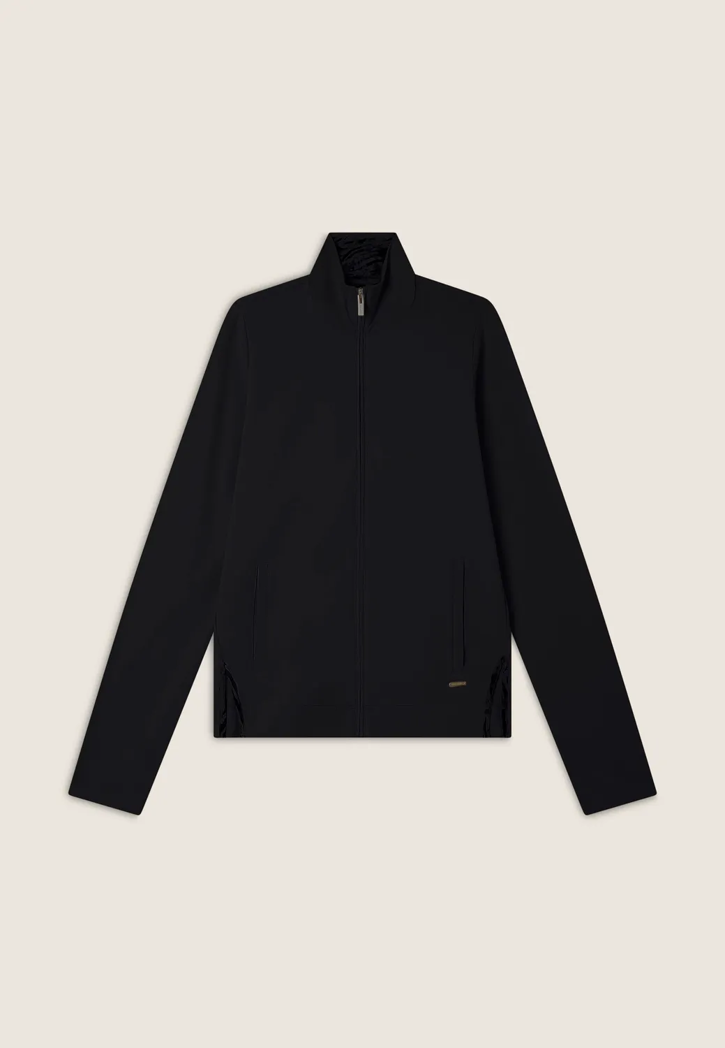Freddy Sweatjacke Stehkragen Schwarz Animalier Muster