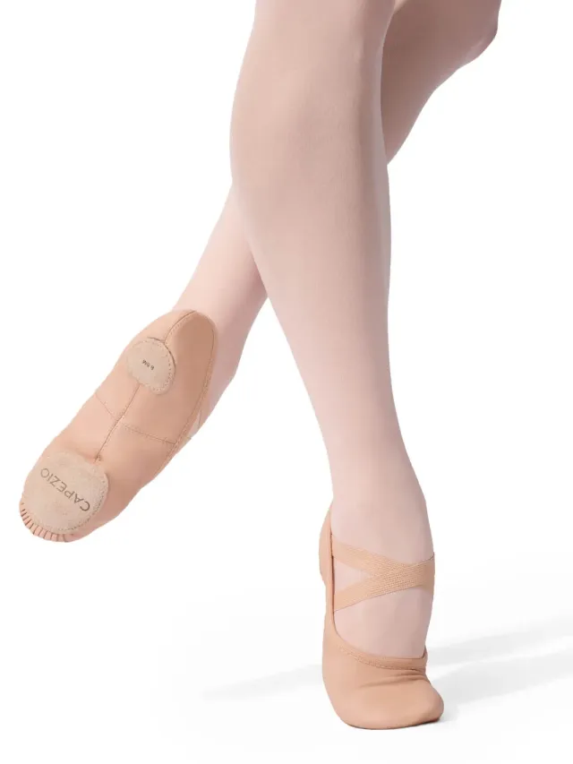 Capezio Luna Split Sole Ballettschuhe Ballet Pink Leder