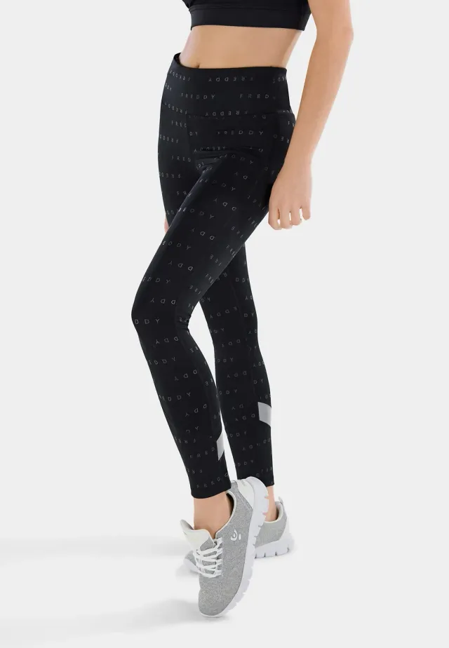Freddy SuperFit Leggings Schwarz atmungsaktiv 7/8