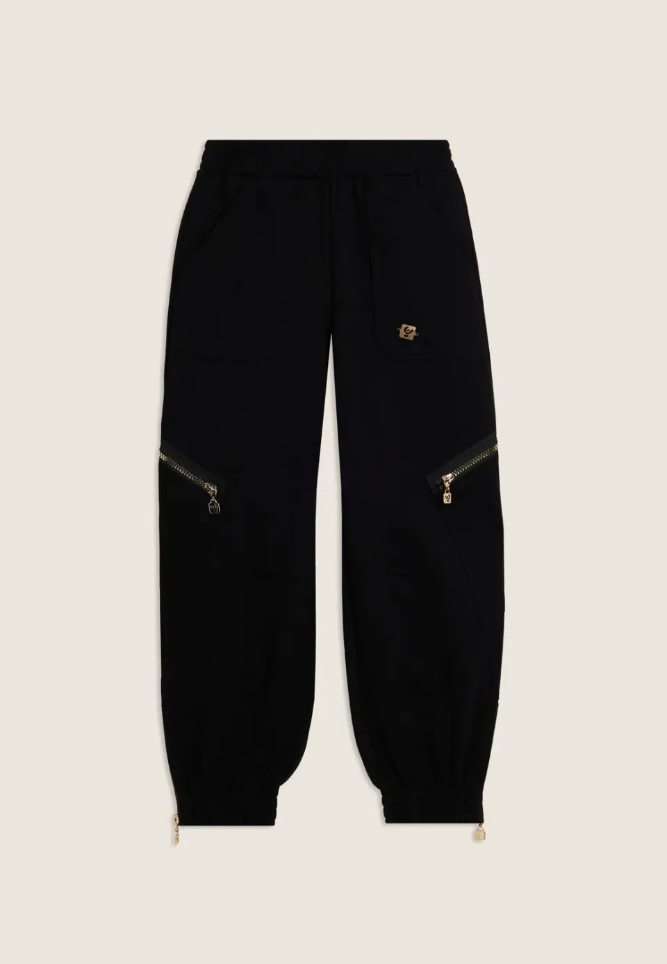 Freddy Junior Hose Schwarz mit Gold-Reißverschluss