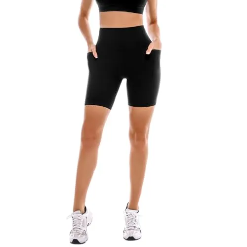 SINOPHANT High Waist Radlerhose Damen 2er Pack S-M mit Taschen