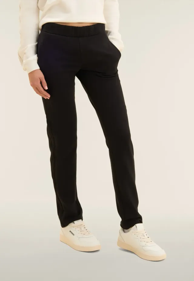 Freddy Sporthose Gerades Bein Stickerei Zen Blue bequem