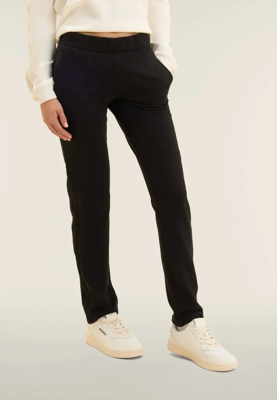 Freddy Sporthose Gerades Bein Stickerei Zen Blue bequem