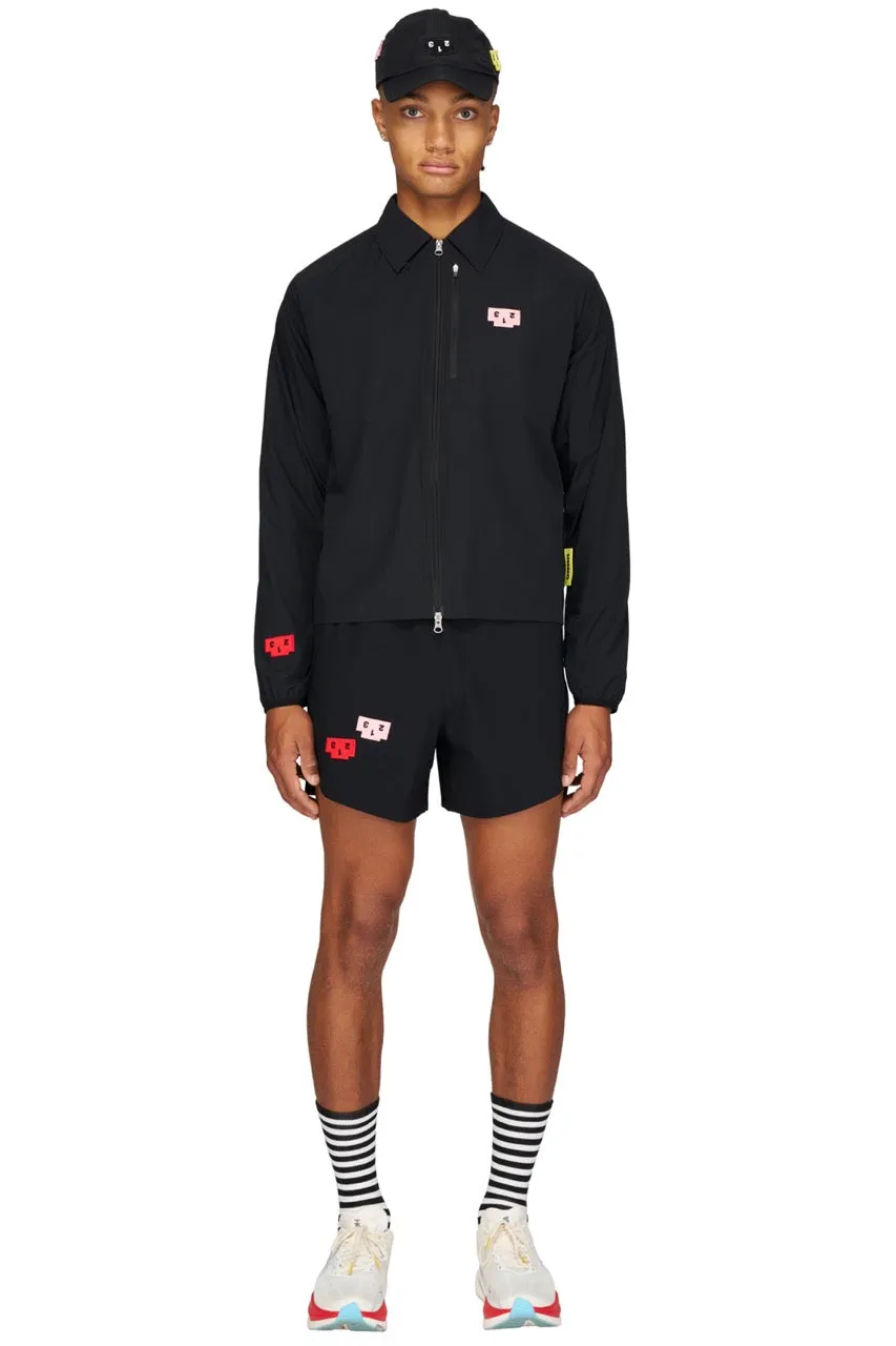 UNNA Run Wild Shirt Overshirt Podium Black Reißverschluss