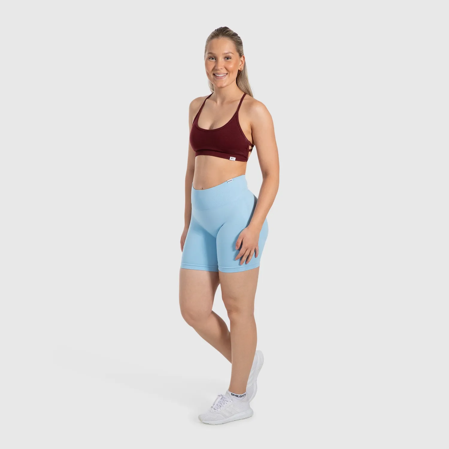 Smilodox Cetrina Scrunch Arleta Short Leggings Schwarz blickdicht