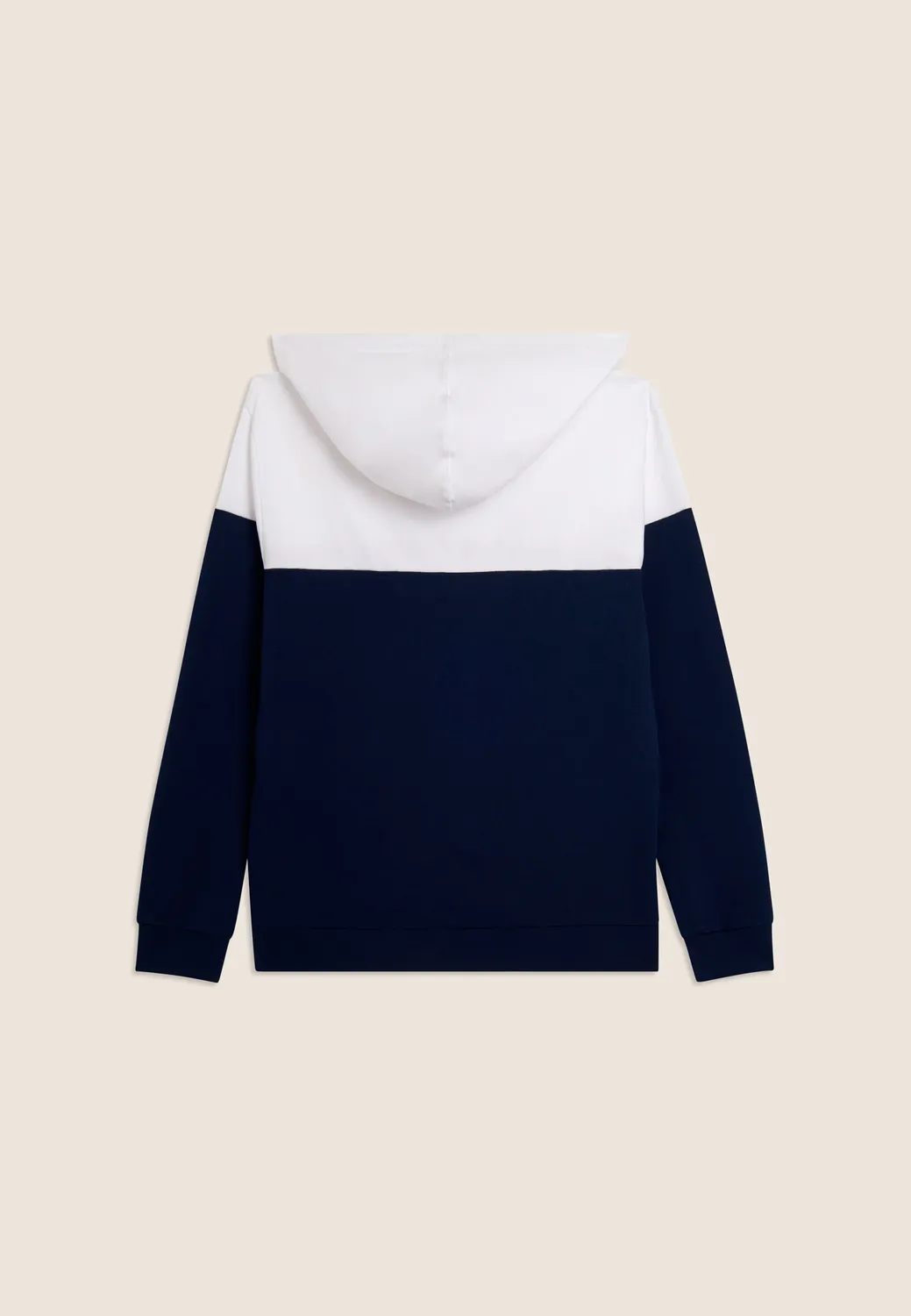 Freddy Colour Block Hoodie Pageant Blue-Bianco Kapuze Baumwolle