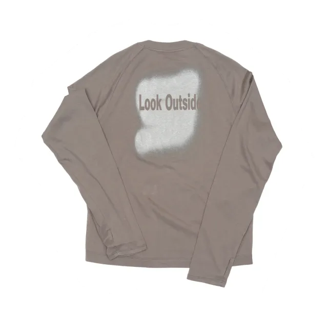 UNNA Look Outside LS Longsleeve Fog Grey Bio-Baumwolle