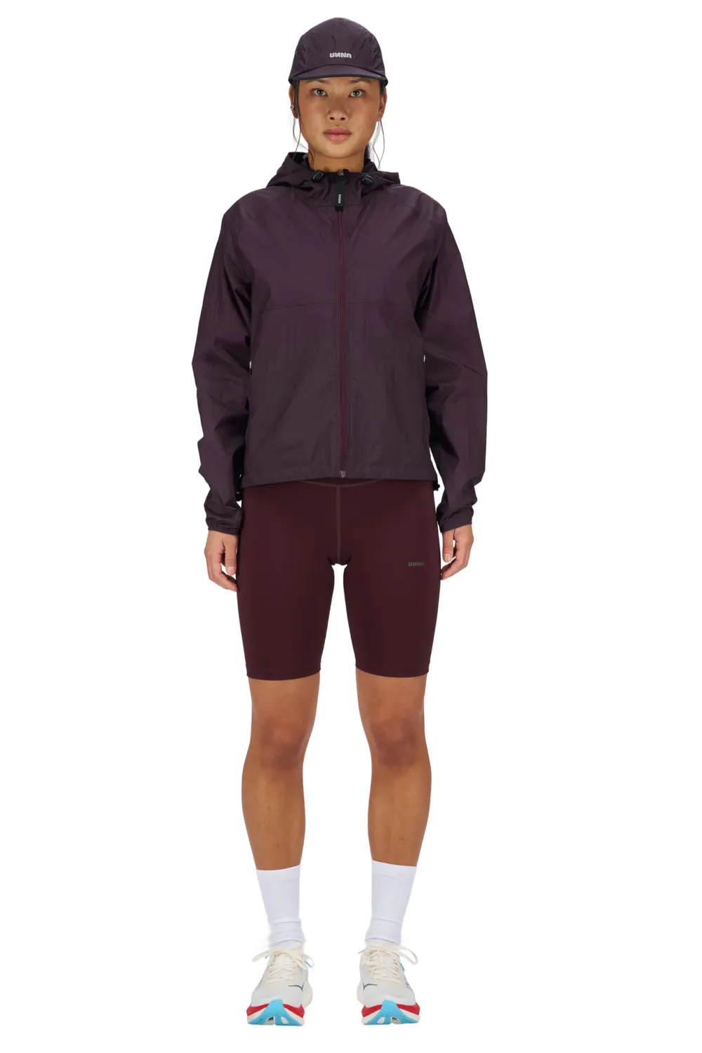 UNNA Smiles Run Jacket W Laufjacke Aubergine winddicht