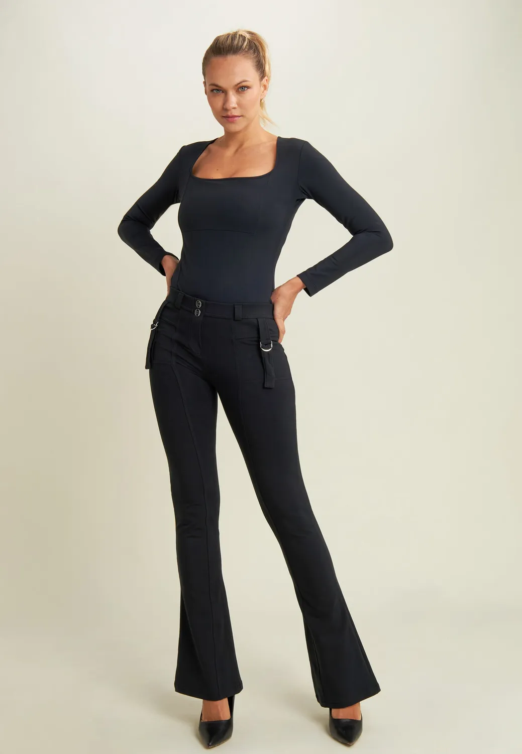 Freddy D.I.W.O. Body Langarm Top Schwarz atmungsaktiv