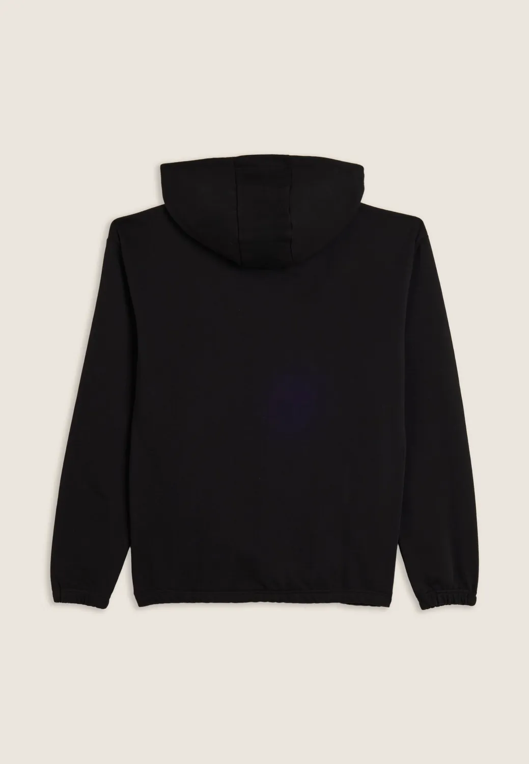 Freddy Half-Zip Hoodie Baumwolle Schwarz mit Kapuze