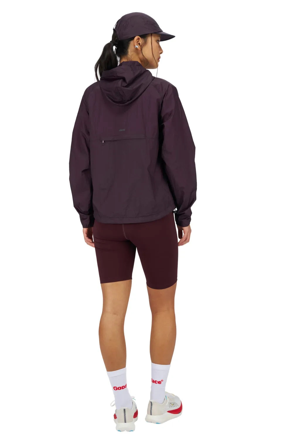 UNNA Smiles Run Jacket W Laufjacke Aubergine winddicht