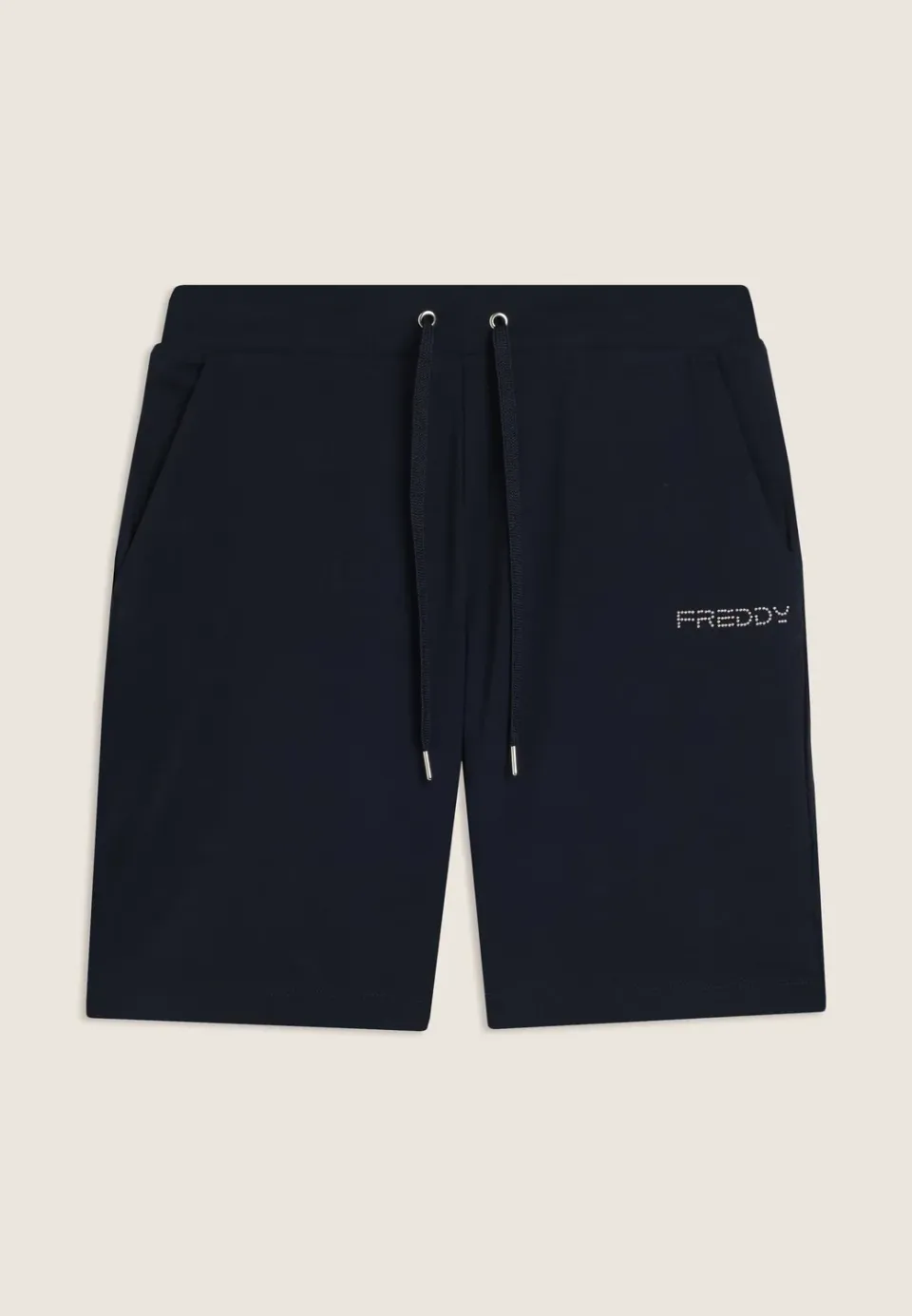 Freddy Shorts Damen Schwarz Jersey Kordelzug Taschen