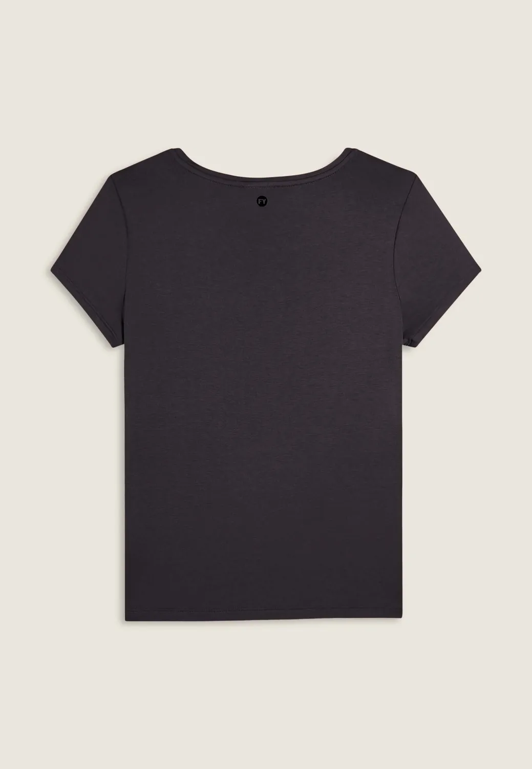 Freddy T-Shirt Animal-Print Strass schwarz Damen