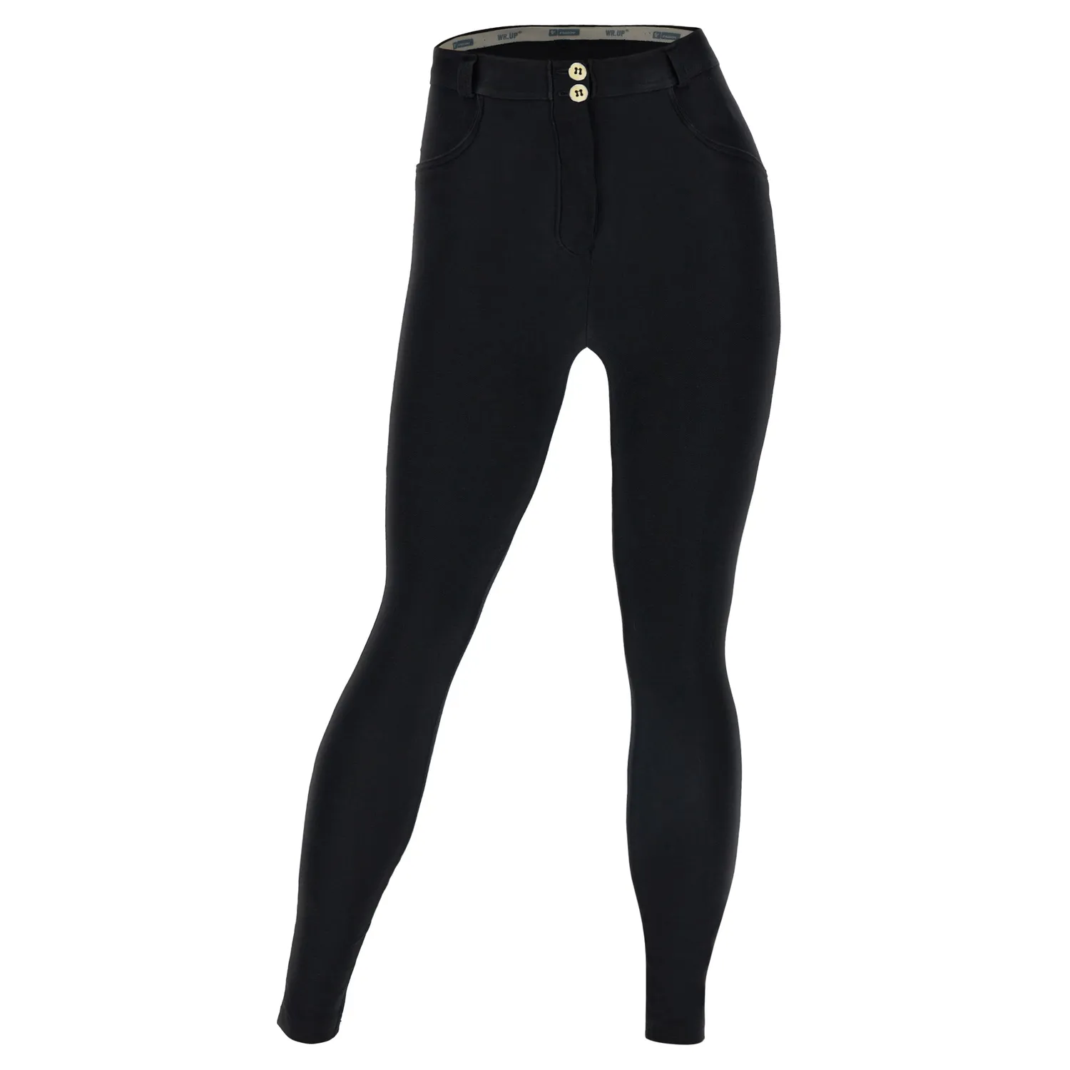 Freddy WR.UP Curvy Jersey Drill Leggings Schwarz formend