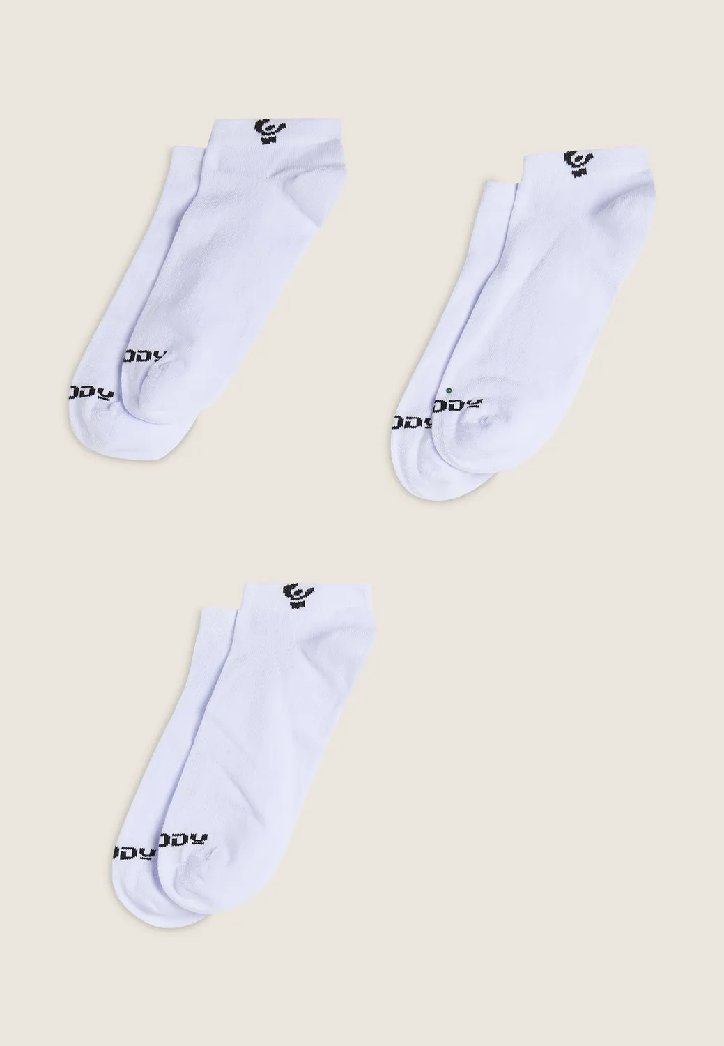 Freddy Sportsocken kurz schwarz-weiß 3er-Pack 35-38