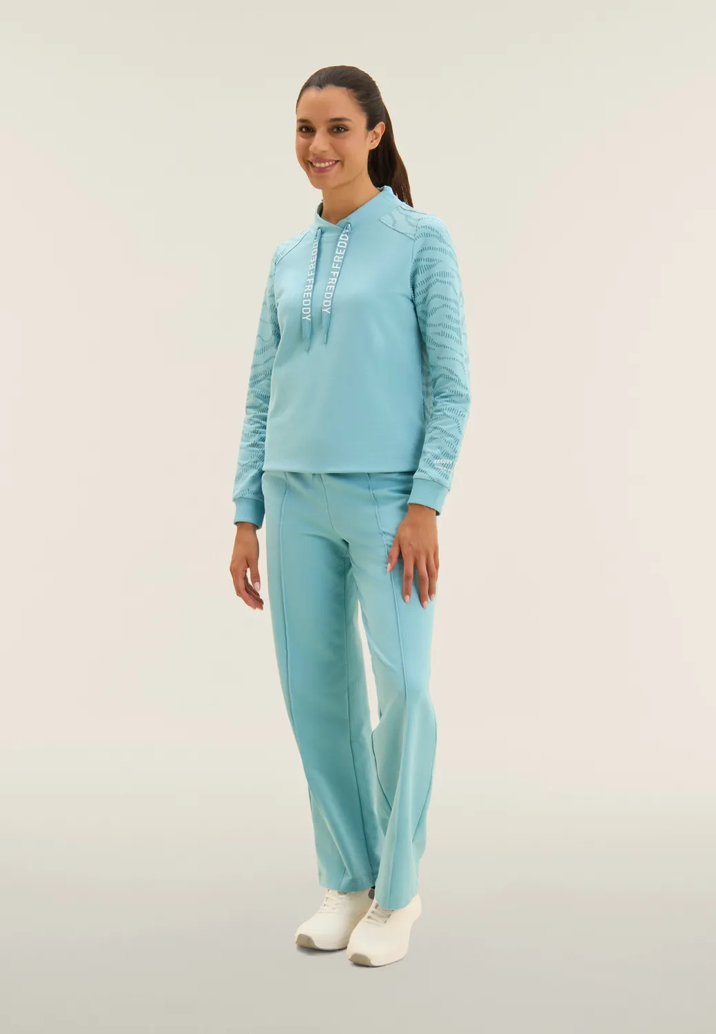Freddy Cross Sweatshirt Milky Blue French Terry