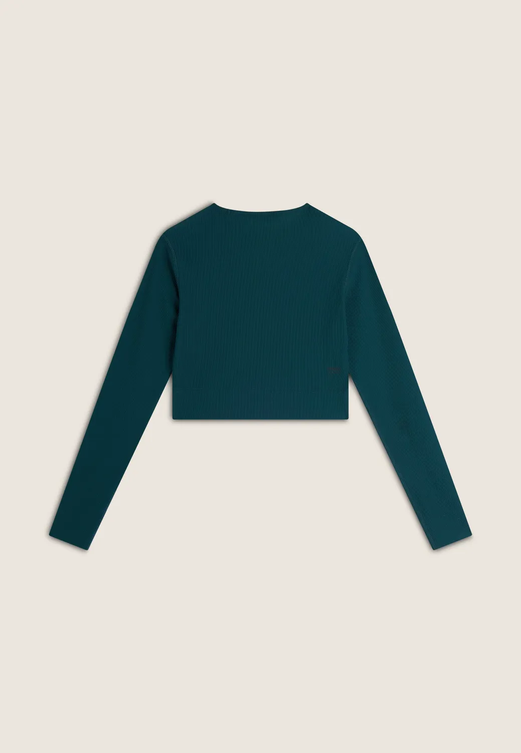 Freddy Cropped Ripp Langarmshirt Nero atmungsaktiv Training