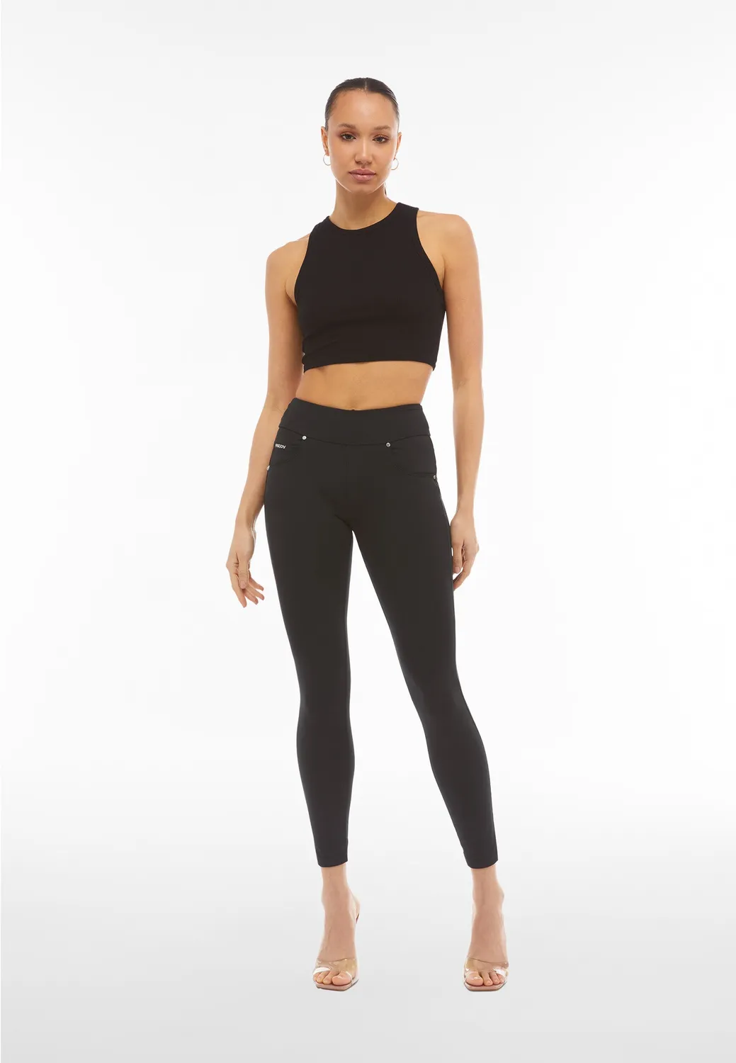 Freddy N.O.W. Hose Damen Skinny D.I.W.O. Schwarz