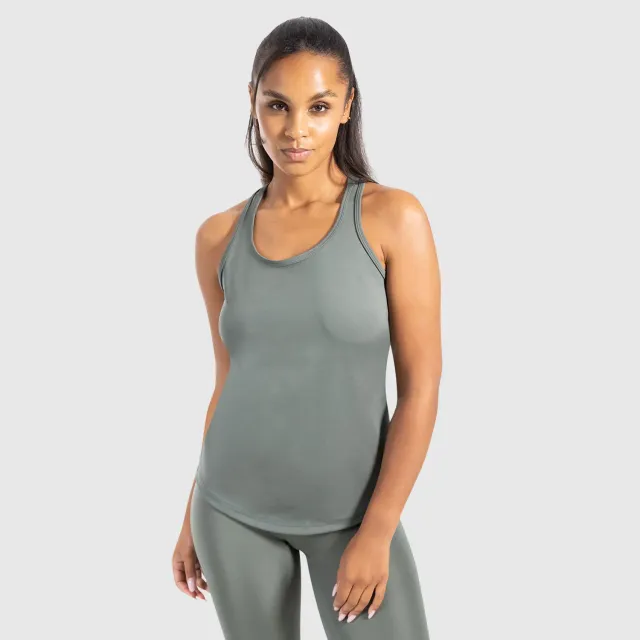 Smilodox Meggy Tank Top Schwarz lockerer Sitz