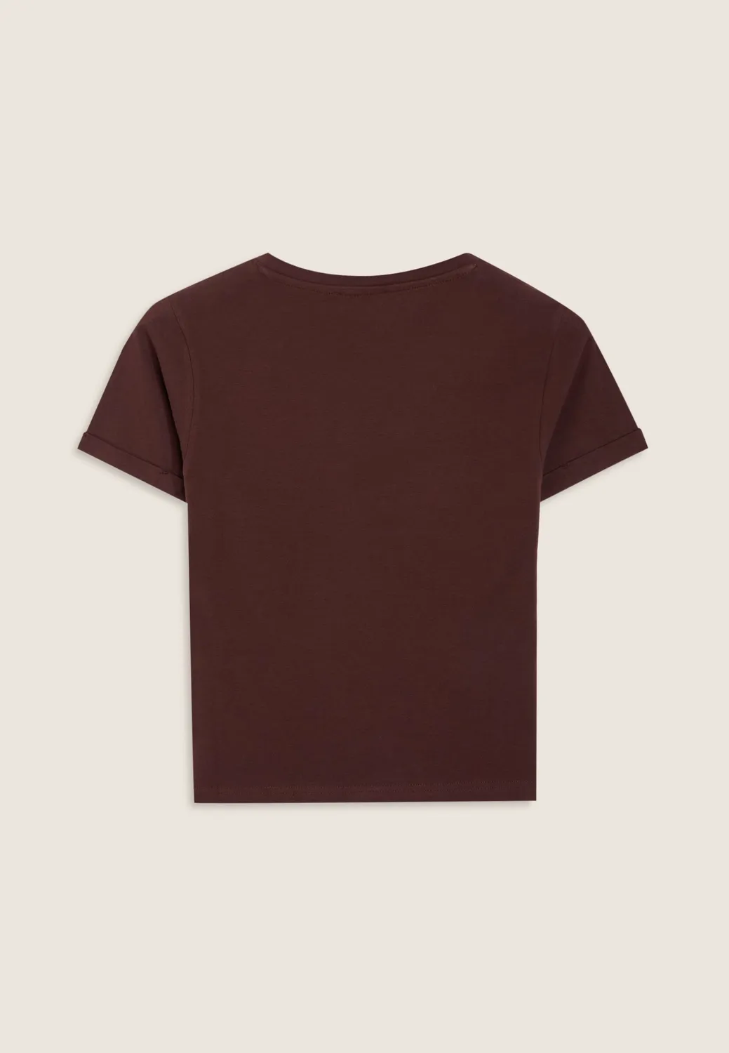 Freddy T-Shirt Damen Slim Schwarz Stickerei Baumwolle